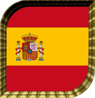 Square Spain Europe Flags 