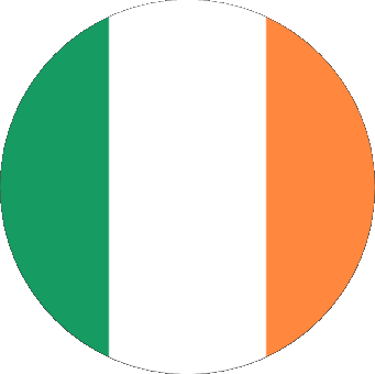 Tondo Irlanda Europa Bandiere 