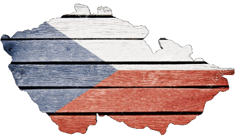Map Czech Republic Europe Flags 