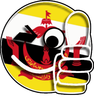 Smiley - OK Brunei Asia Flags 
