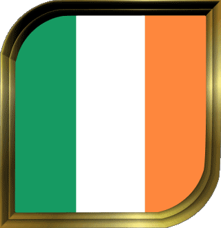 Square Ireland Europe Flags 