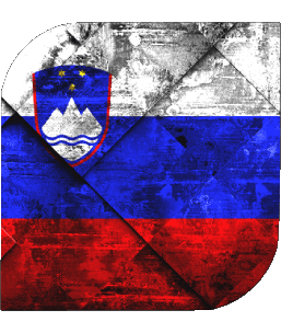 Carré Slovénie Europe Drapeaux 
