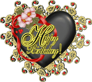 004 Heart Happy Birthday Inglese Messagi 