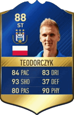 Lukasz Teodorczyk Polonia F I F A - Giocatori carte Videogiochi Multimedia 
