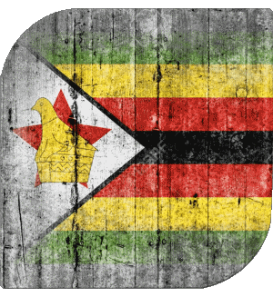 Carré Zimbabwe Afrique Drapeaux 