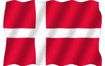 Welligkeit Dänemark Europa Fahnen 