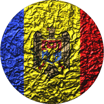Tondo Moldova Europa Bandiere 