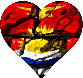 Heart Kiribati Oceania Flags 