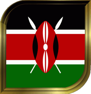 Carré Kenya Afrique Drapeaux 