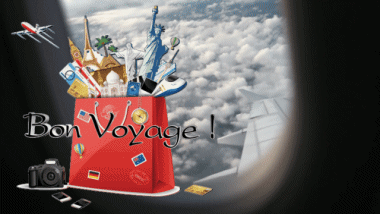 002 Fond Animé Bon Voyage Français Messages 
