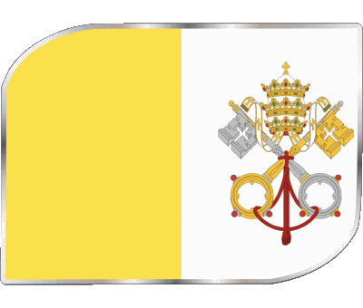 Rectángulo Vaticano Europa Banderas 