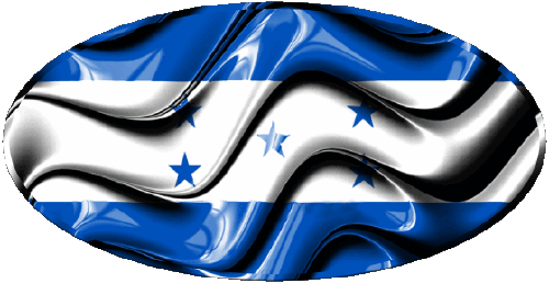 Oval Honduras Amerika Fahnen 