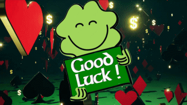 003 Sfondo animato Good Luck Inglese Messagi 