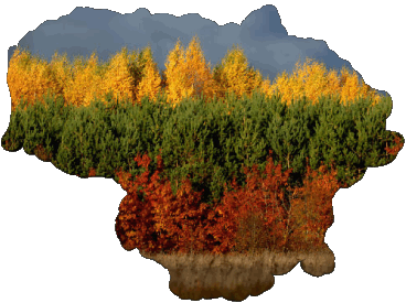 Map Lithuania Europe Flags 