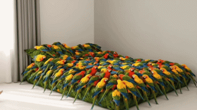 „ Im Bett ! “ A.I Mix Humor -  Fun 