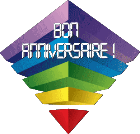 010 Transparent Background Abstrait - Géométrique Bon Anniversaire French Messages 