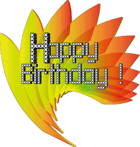 005 Sfondo trasparente Abstract - Geometric Happy Birthday Inglese Messagi 