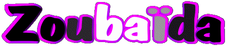 Zoubaïda Z WEIBLICH - Maghreb Muslim Vorname 