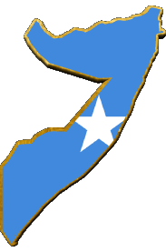 Karte Somalia Afrika Fahnen 