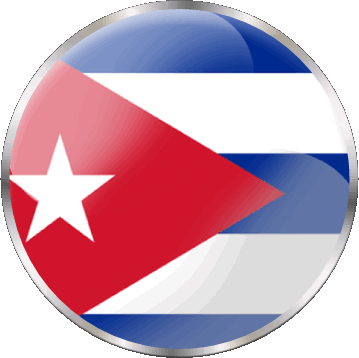 Rond Cuba Amériques Drapeaux 