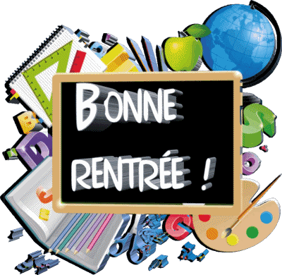 012 Transparent Background Bonne Rentrée French Messages 
