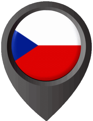 Location Pin Czech Republic Europe Flags 