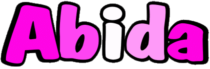 Abida A WEIBLICH - Maghreb Muslim Vorname 