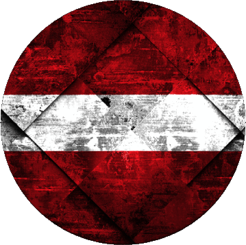 Rond Lettonie Europe Drapeaux 