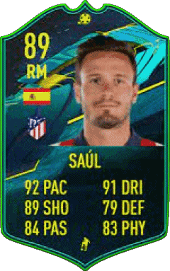 Saúl Ñíguez Esclápez España F I F A - Jugadores  cartas Vídeo Juegos Multimedia 