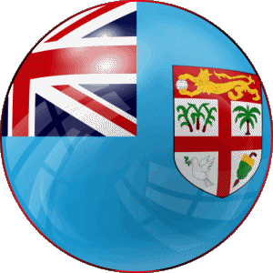 Round Fiji Oceania Flags 