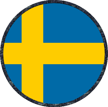 Round Sweden Europe Flags 