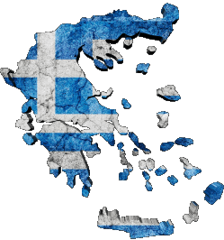 Map Greece Europe Flags 