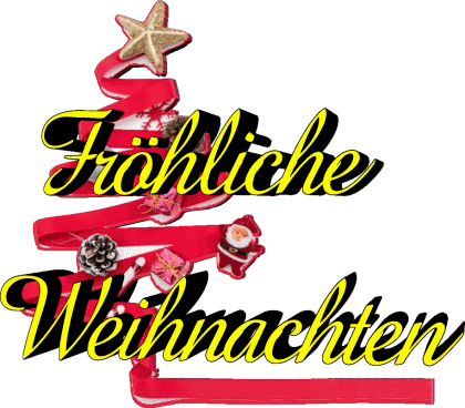 Serie 09 Fröhliche  Weihnachten Alemán Mensajes 