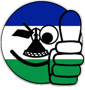 Smiley - OK Lesotho Africa Flags 