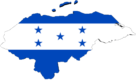 Carte Honduras Amériques Drapeaux 