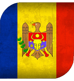 Carré Moldavie Europe Drapeaux 