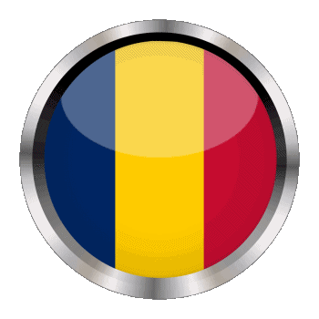 Rond - Anneaux Tchad Afrique Drapeaux 