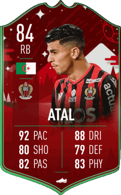 Youcef Atal Algérie F I F A - Joueurs Cartes Jeux Vidéo Multi Média 