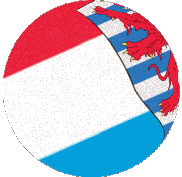 Esfera - Cubo Luxemburgo Europa Banderas 