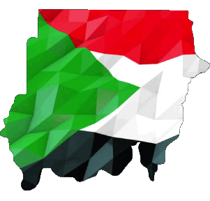 Map Sudan Africa Flags 