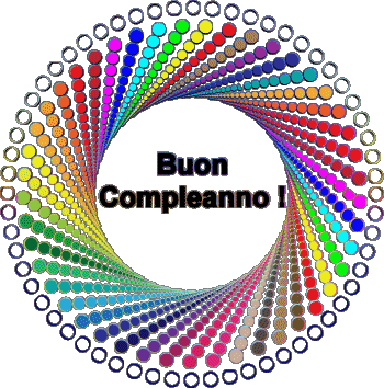 002 Fondo transparente Astratto - Geometrico Buon Compleanno Italiano Mensajes 