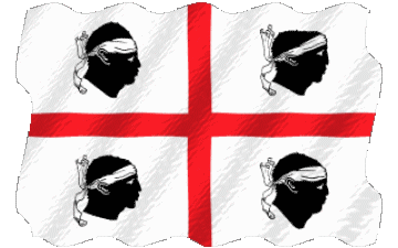 Ondulación Sardegna Italia Europa Banderas 
