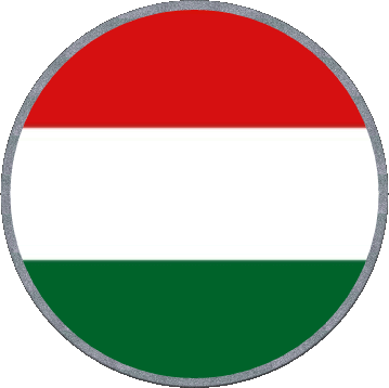 Rond Hongrie Europe Drapeaux 