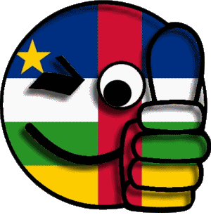 Smiley - OK Centrafrique Afrique Drapeaux 