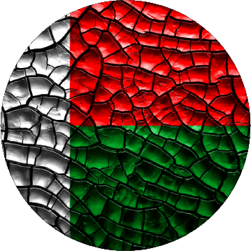 Rond Madagascar Afrique Drapeaux 