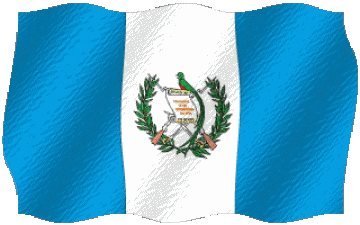 Ondulation Guatemala Amériques Drapeaux 