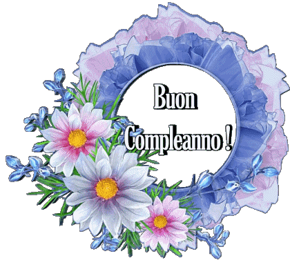 020 Fond Transparent Floreale Buon Compleanno Italien Messages 