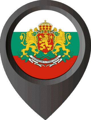 Perno di posizione Bulgaria Europa Bandiere 