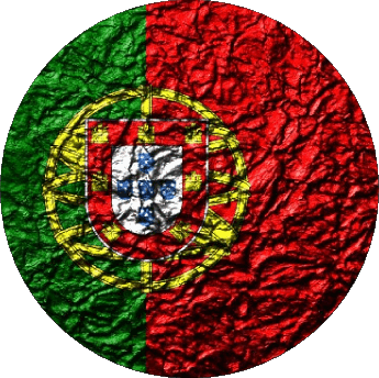 Runde Portugal Europa Fahnen 