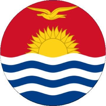 Rond Kiribati Océanie Drapeaux 